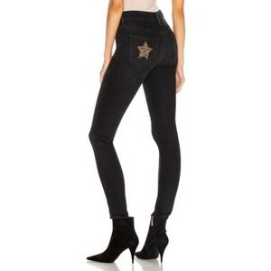 MOTHER, High Waisted Looker, Blackbird, Black Skinny Jeans, Size 28